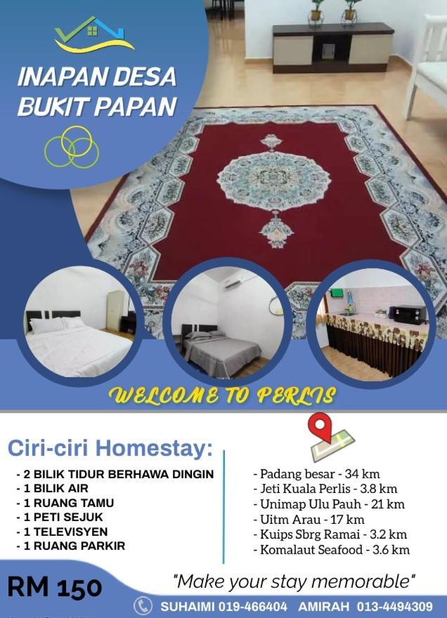 Inapan Desa Bukit Papan Leilighet Kuala Perlis Eksteriør bilde